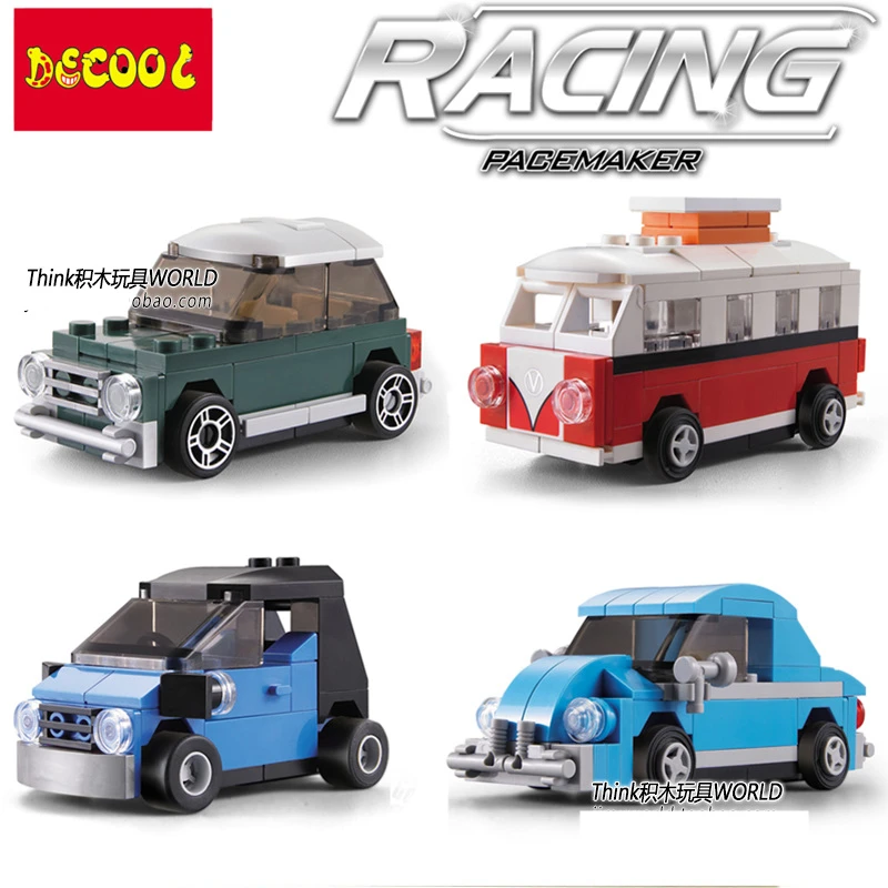 Decool Racing Car Minibus Van Smart Mini Cooper Beetle Back of the car DIY Minifig Action Figures Building Blocks Kids Toys Gift
Decool Racing Car Minibus Van Smart Mini Cooper Beetle Back of the car DIY Minifig Action Figures Building Blocks Kids Toys Gift