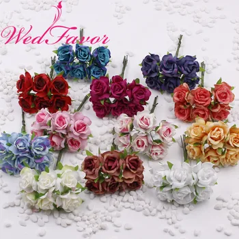 60pcs 2cm Handmade Mini Artificial Fabric Rose Silk Flower Bouquet For Hair Wreath Corsage Wrist Flower Party Wedding Decoration
60pcs 2cm Handmade Mini Artificial Fabric Rose Silk Flower Bouquet For Hair Wreath Corsage Wrist Flower Party Wedding Decoration