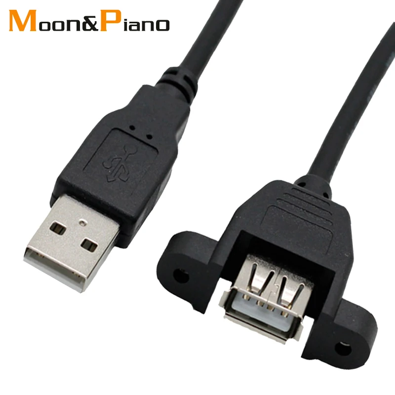 USB 2.0 Extension Cord With Ear usb extension Cable Male to Female Wire Extend Can Be Fixed For PC Laptop cable Extender | Электроника