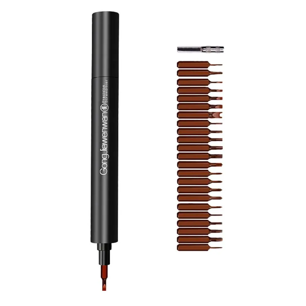 Rechargeable Electric Screwdriver Set Mini Multi-Functional Repair Tool Screwdriver+24 Screwdriver Bits for phone repair
Rechargeable Electric Screwdriver Set Mini Multi-Functional Repair Tool Screwdriver+24 Screwdriver Bits for phone repair