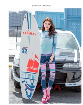 2016 Sablolay new suit split female Korean long sleeved swimsuit beanwear surf wear sunscreen clothing snorkeling jellyfish
2016 Sablolay new suit split female Korean long sleeved swimsuit beanwear surf wear sunscreen clothing snorkeling jellyfish