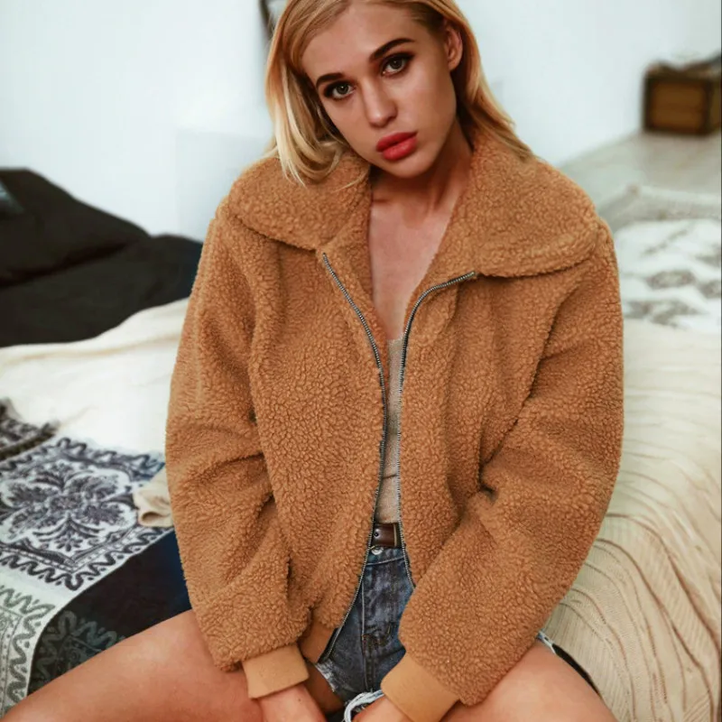 AECU Women Casual Faux Fur Coat Female Winter Elegant Loose Warm Soft Outwear Zipper Teddy Overcoat Jacket Outerwear For Women
AECU Women Casual Faux Fur Coat Female Winter Elegant Loose Warm Soft Outwear Zipper Teddy Overcoat Jacket Outerwear For Women