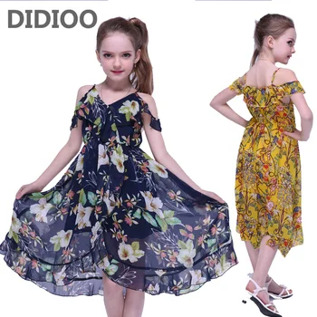 Kids Dresses For Girls Summer Chiffon Long Beach Dress Off Shoulder Floral Print Girls Bohemian Dress 2 4 8 10 12 Years Sundress
Kids Dresses For Girls Summer Chiffon Long Beach Dress Off Shoulder Floral Print Girls Bohemian Dress 2 4 8 10 12 Years Sundress
