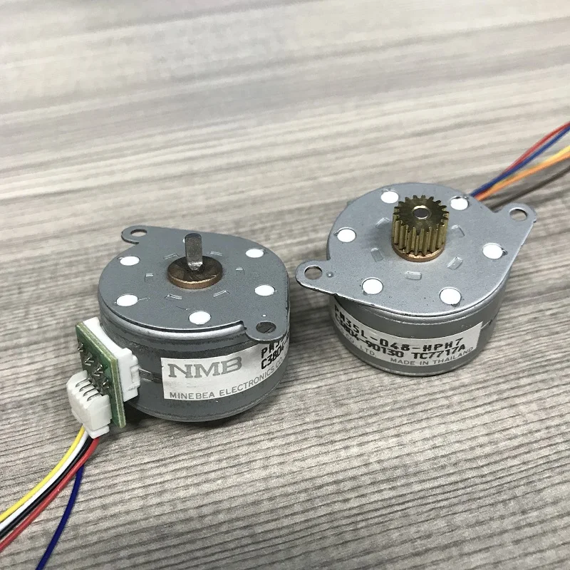 Minebea Micro 35mm 4-phase 5-wire Stepper Motor NMB PM35L-048-HPH7 Stepping Motor 7.5deg/step 18 Teeth Gear
Minebea Micro 35mm 4-phase 5-wire Stepper Motor NMB PM35L-048-HPH7 Stepping Motor 7.5deg/step 18 Teeth Gear