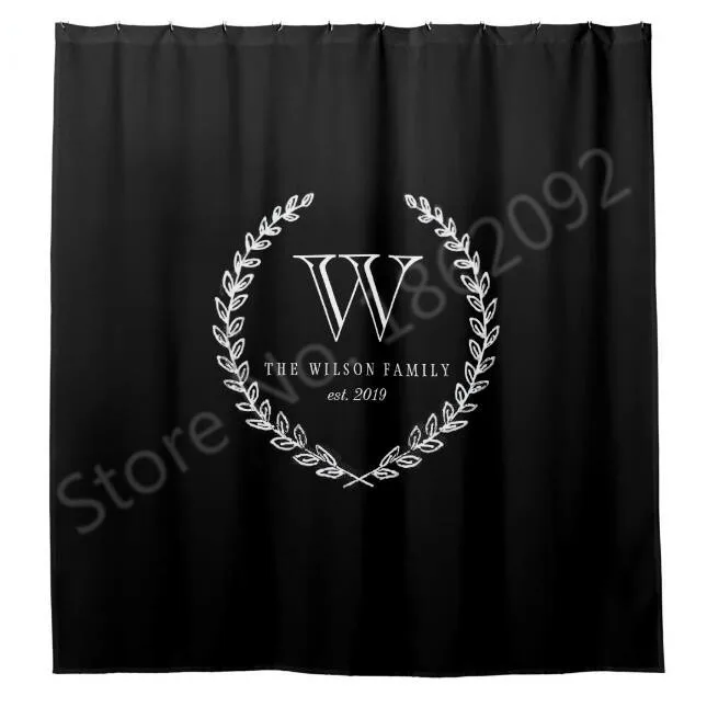 Elegant Laure Black Personalised Shower Curtain Custom Monogram Bathroom Curtain Modern Stylish Personalized Bathroom Decor Gift
Elegant Laure Black Personalised Shower Curtain Custom Monogram Bathroom Curtain Modern Stylish Personalized Bathroom Decor Gift