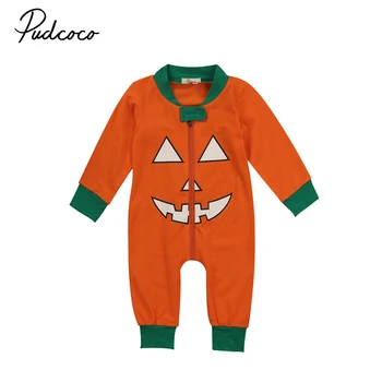 Pumpkin Zipper Long Sleeve Hollowen Cute Newborn Toddler Baby Kids Boy Outfit Clothes Romper Orange Autumn Jumpsuit
Pumpkin Zipper Long Sleeve Hollowen Cute Newborn Toddler Baby Kids Boy Outfit Clothes Romper Orange Autumn Jumpsuit