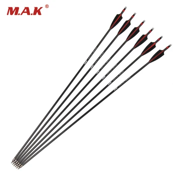 6/12/24pcs 31 Inches OD7.6mm Spine 340 Carbon Arrows for 20-70lbs Compound and Recure Bow Hunting Shooting Archery
6/12/24pcs 31 Inches OD7.6mm Spine 340 Carbon Arrows for 20-70lbs Compound and Recure Bow Hunting Shooting Archery