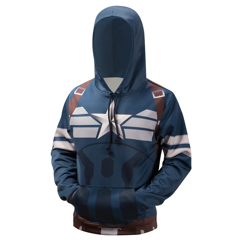 2018 New Marvel Super hero Captain America Spiderman Hoodies 3D Printing Fashion Casual Men's hoodie sweatshirt S-6XL
2018 New Marvel Super hero Captain America Spiderman Hoodies 3D Printing Fashion Casual Men's hoodie sweatshirt S-6XL