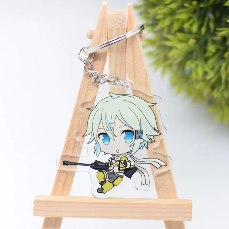 Sword Art Online Keychain Cute Double Sided Sinon Kirito Key Chain Pendant Acrylic Anime Accessories Cartoon Key Ring DBS1P
Sword Art Online Keychain Cute Double Sided Sinon Kirito Key Chain Pendant Acrylic Anime Accessories Cartoon Key Ring DBS1P