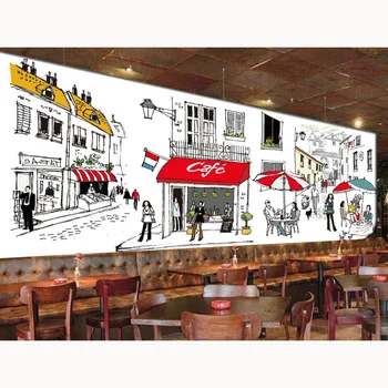 Large Restaurant Wall Decor Mural Wallpapers Painted Street Cafe Background Papel Parede 3 D Self Adhesive Vinyl/Silk Wallpaper
Large Restaurant Wall Decor Mural Wallpapers Painted Street Cafe Background Papel Parede 3 D Self Adhesive Vinyl/Silk Wallpaper