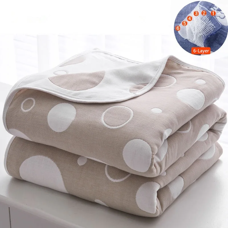 Summer Quality Cotton Baby Blanket 6-Layer Thicken Infant Air Conditioning Quilt Swaddle Warp Soft Muslin Gauze Blankets Bedding
Summer Quality Cotton Baby Blanket 6-Layer Thicken Infant Air Conditioning Quilt Swaddle Warp Soft Muslin Gauze Blankets Bedding