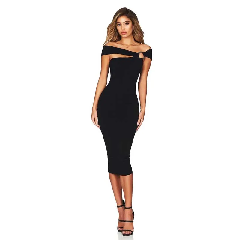 Wholesale 2019 new style dress multiple colour Stretch knitting fashion Off the Shoulder Celebrity Party bandage Dress(H2383) 
Wholesale 2019 new style dress multiple colour Stretch knitting fashion Off the Shoulder Celebrity Party bandage Dress(H2383)