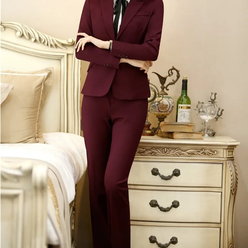 Fashion Wine Formal Uniform Designs Pants Capris Women Business Work Wear Trousers Spring Autumn OL Styles Pants Plus Size
Fashion Wine Formal Uniform Designs Pants Capris Women Business Work Wear Trousers Spring Autumn OL Styles Pants Plus Size