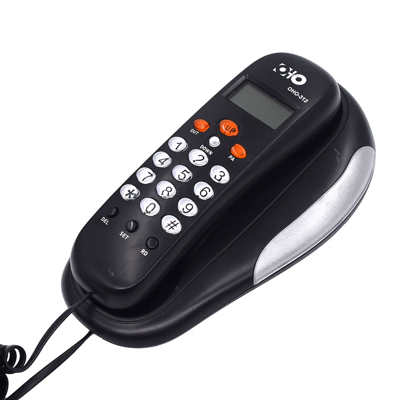 Call ID Corded Telephone with PA Redial Wall Mount Landline Telephone Extension Fixded Mini Phone for Home Hotel Office Black
Call ID Corded Telephone with PA Redial Wall Mount Landline Telephone Extension Fixded Mini Phone for Home Hotel Office Black