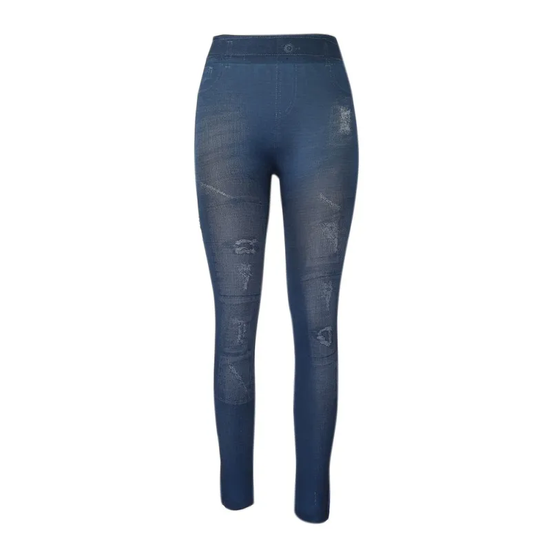 High Elastic Leggings Women Long Pants Summer New Style Print Imitation Jeans Big Size Patch Denim Leggings
High Elastic Leggings Women Long Pants Summer New Style Print Imitation Jeans Big Size Patch Denim Leggings