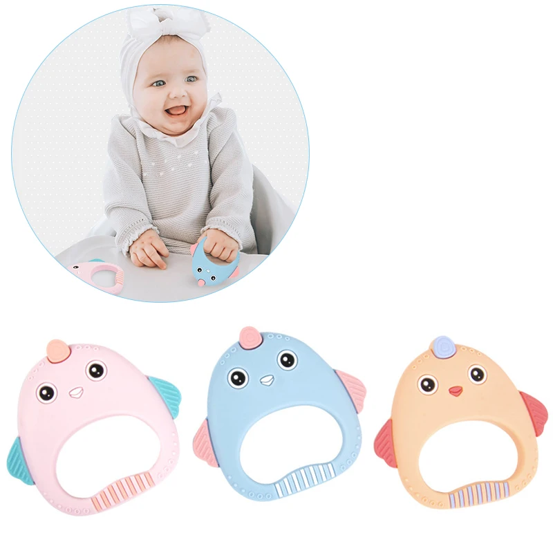 Food Grade Silicone Baby Teether Lovely Animal Chick Infant DIY Ring Necklace Teether Safe Toddle Chew Charms Kids Teething Toys
Food Grade Silicone Baby Teether Lovely Animal Chick Infant DIY Ring Necklace Teether Safe Toddle Chew Charms Kids Teething Toys