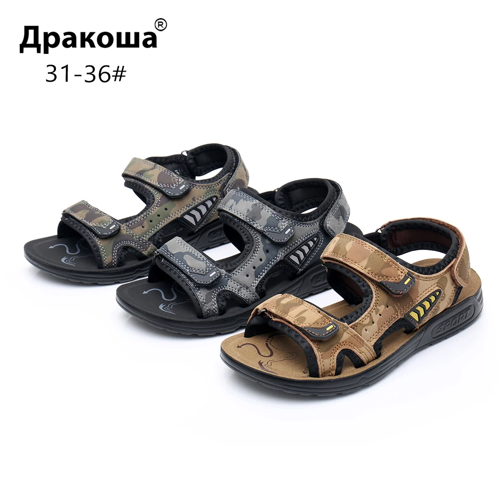Apakowa Boys Open Toe Beach Camouflage Sandals Big Kids 3 Hook and Loop Outdoor Running Walking Hiking Travelling Quick Dry Shoe
Apakowa Boys Open Toe Beach Camouflage Sandals Big Kids 3 Hook and Loop Outdoor Running Walking Hiking Travelling Quick Dry Shoe