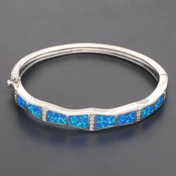 

JZB0216 2018New Design Fire Opal Bangles Bracelets Jewelry For Women Pulseiras Lovers Gift Pulseras