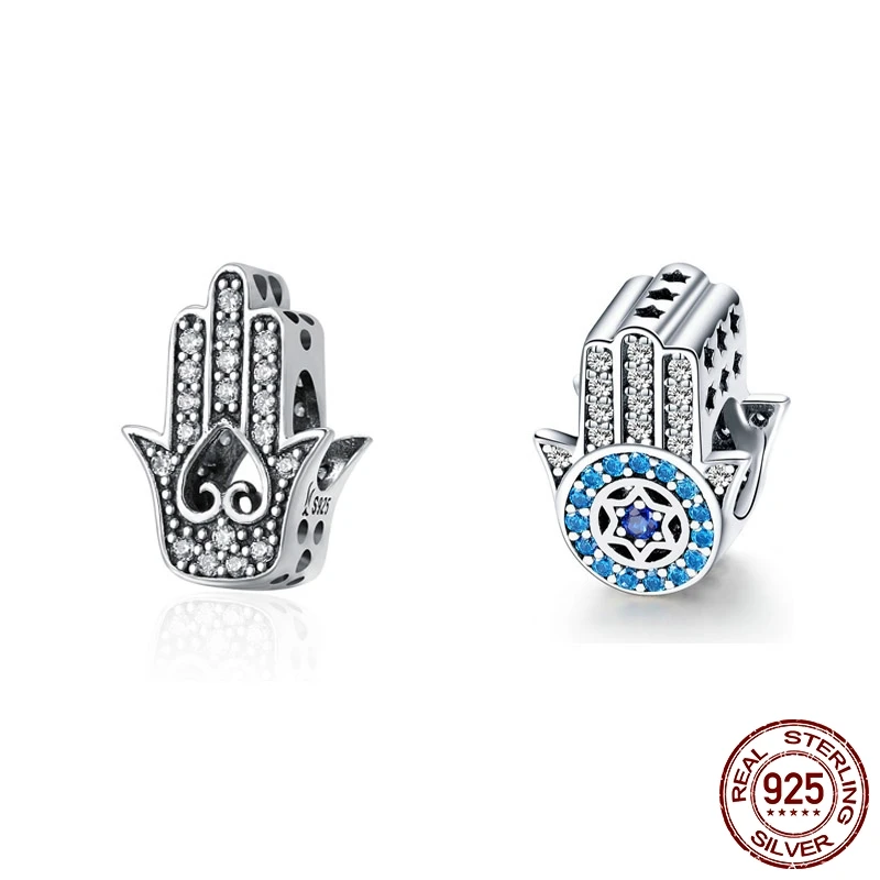Summer 925 Sterling Silver Good Luck Guardian of Fatima Blue CZ Beads Fit Original Pandora Bracelet DIY Charms Jewelry
Summer 925 Sterling Silver Good Luck Guardian of Fatima Blue CZ Beads Fit Original Pandora Bracelet DIY Charms Jewelry