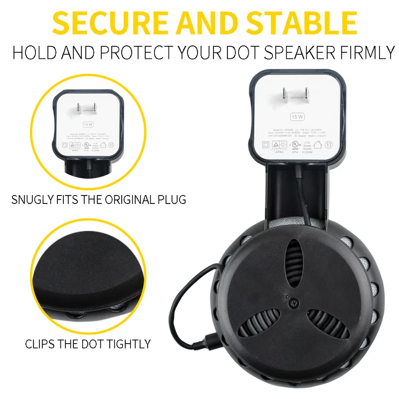 Smart Speaker for Echo Dot 3 Stand for Amazo Echo Dot 3 Generation Wall Plug Power Accessories Speaker Stand
Smart Speaker for Echo Dot 3 Stand for Amazo Echo Dot 3 Generation Wall Plug Power Accessories Speaker Stand
