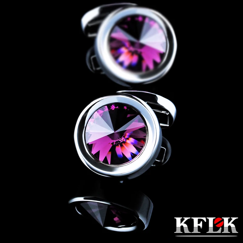 KFLK Jewelry French shirt cufflink for mens Brand Purple Crystal Cuff link Luxury Wedding Button Male High Quality Free Shipping
KFLK Jewelry French shirt cufflink for mens Brand Purple Crystal Cuff link Luxury Wedding Button Male High Quality Free Shipping