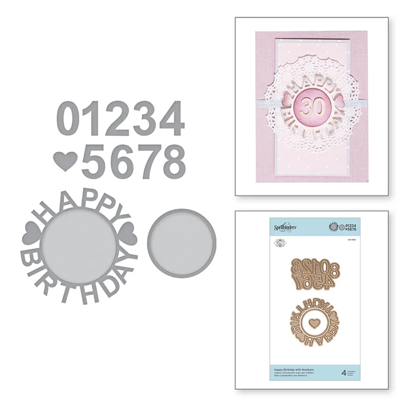 Happy birthday and Number set Metal Cutting Dies Stencils for DIY Scrapbooking Craft Paper Card Decorative Embossing Die Cuts
Happy birthday and Number set Metal Cutting Dies Stencils for DIY Scrapbooking Craft Paper Card Decorative Embossing Die Cuts