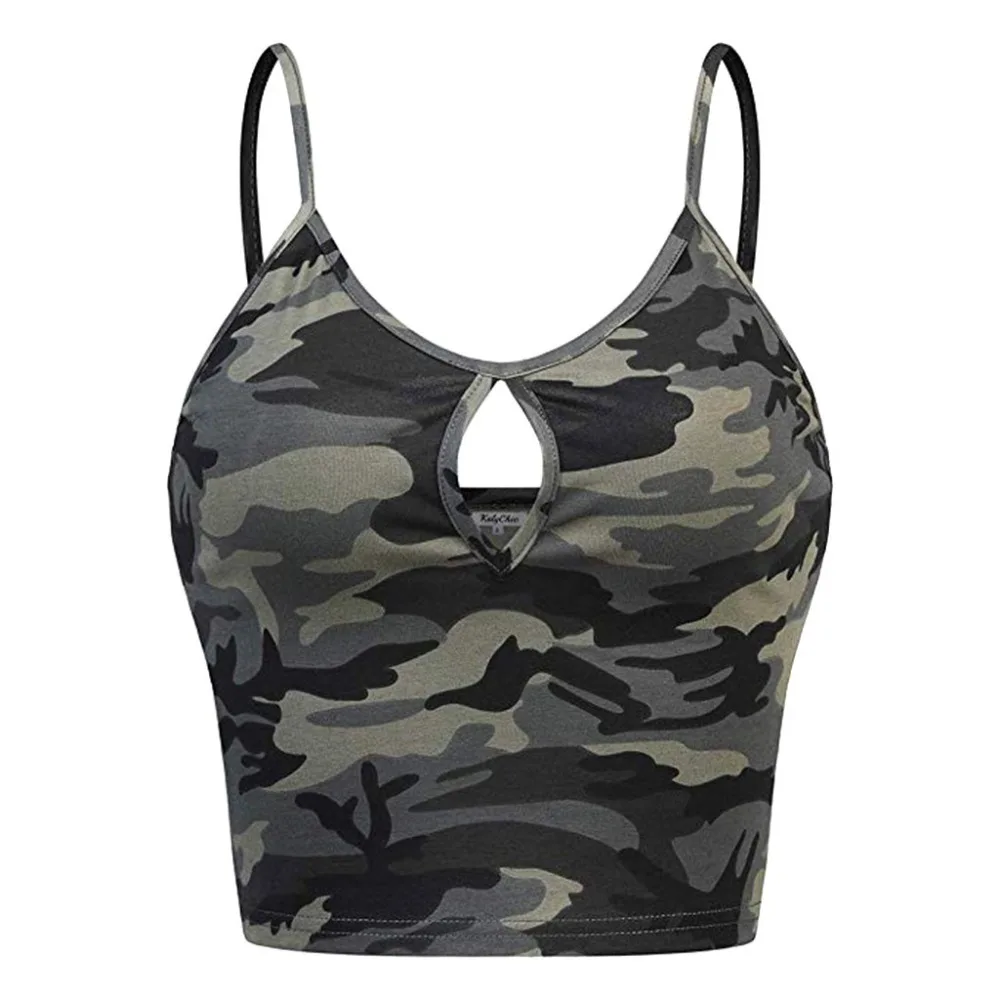 2019 Summer Women Blouse Camouflage Sleeveless Tank Top Ladies Casual O-neck Vest Hollow Out Crop Top Camis Streetwear Shirt BB4
2019 Summer Women Blouse Camouflage Sleeveless Tank Top Ladies Casual O-neck Vest Hollow Out Crop Top Camis Streetwear Shirt BB4