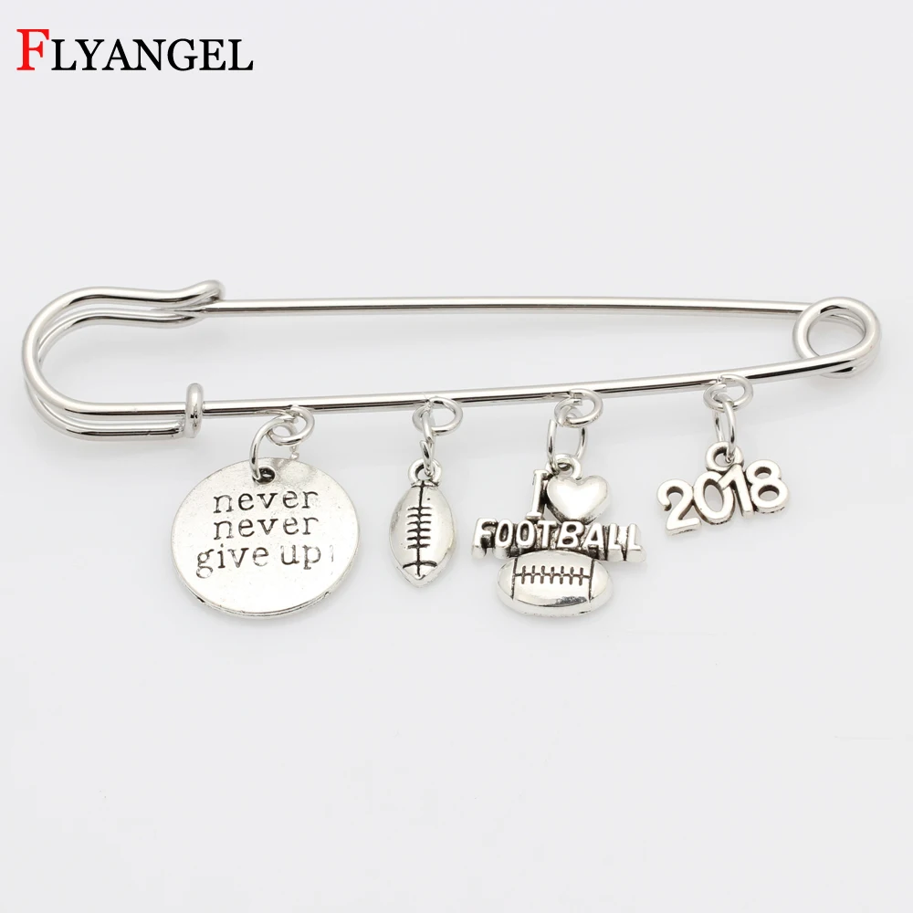 2018 Creative Never Give Up I LOVE Football Brooch Pins Sport Charm Pins Football Fans Encouraging Gift Men Accessories
2018 Creative Never Give Up I LOVE Football Brooch Pins Sport Charm Pins Football Fans Encouraging Gift Men Accessories