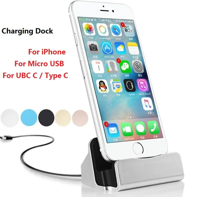Sync Data Fast Charging Dock Station Desktop Docking Charger USB Cable For iphone 6 7 plus For Huawei p20 p10 For Samsung A3 A5
Sync Data Fast Charging Dock Station Desktop Docking Charger USB Cable For iphone 6 7 plus For Huawei p20 p10 For Samsung A3 A5