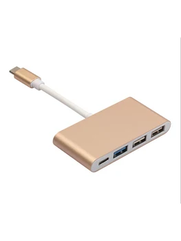 USB 3.1 Type C to 2 USB 2.0 + 1 USB 3.0 Hub w/ Power Aluminum alloy Converter Function Super Speed Silver Golden
USB 3.1 Type C to 2 USB 2.0 + 1 USB 3.0 Hub w/ Power Aluminum alloy Converter Function Super Speed Silver Golden