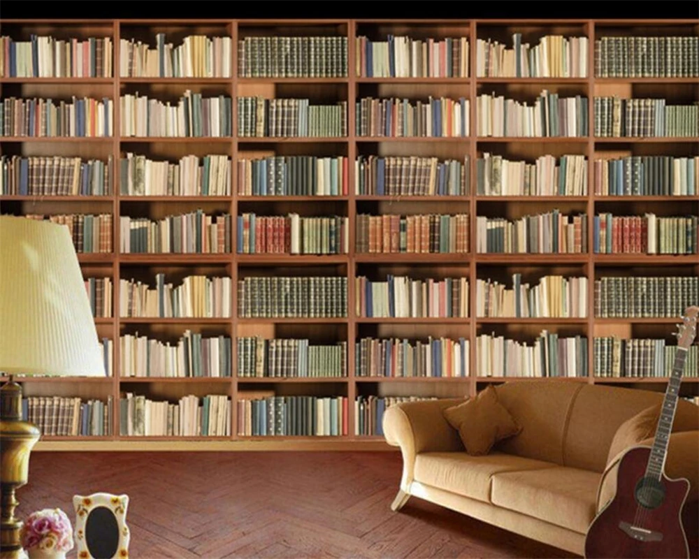 Large Beibehang mural Wallpaper Personalized Art Retro Bookshelf Photo House Decorative Wallpaper Living Room Wallpaper Mural
Large Beibehang mural Wallpaper Personalized Art Retro Bookshelf Photo House Decorative Wallpaper Living Room Wallpaper Mural