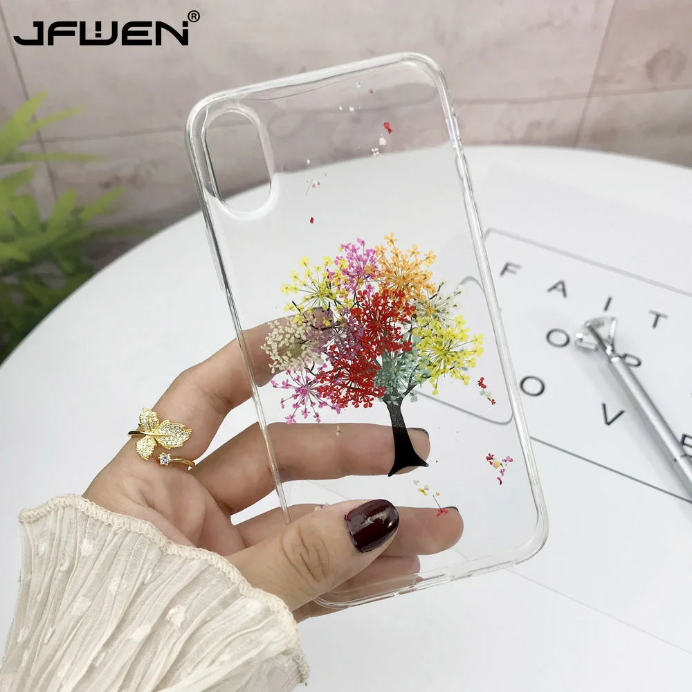 Handmade Dried Real Flower Tree Case For iPhone X XS Max XR 6 7 8 Plus Phone Cases Transparent Clear Soft TPU Fresh Flower Cover
Handmade Dried Real Flower Tree Case For iPhone X XS Max XR 6 7 8 Plus Phone Cases Transparent Clear Soft TPU Fresh Flower Cover