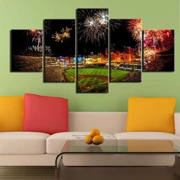 Baseball Sports Canvas Wall Art 5Pcs Yankee Stadium Fireworks Pictures Prints Poster for Bedroom Home Wall Decor Canvas Painting
Baseball Sports Canvas Wall Art 5Pcs Yankee Stadium Fireworks Pictures Prints Poster for Bedroom Home Wall Decor Canvas Painting
