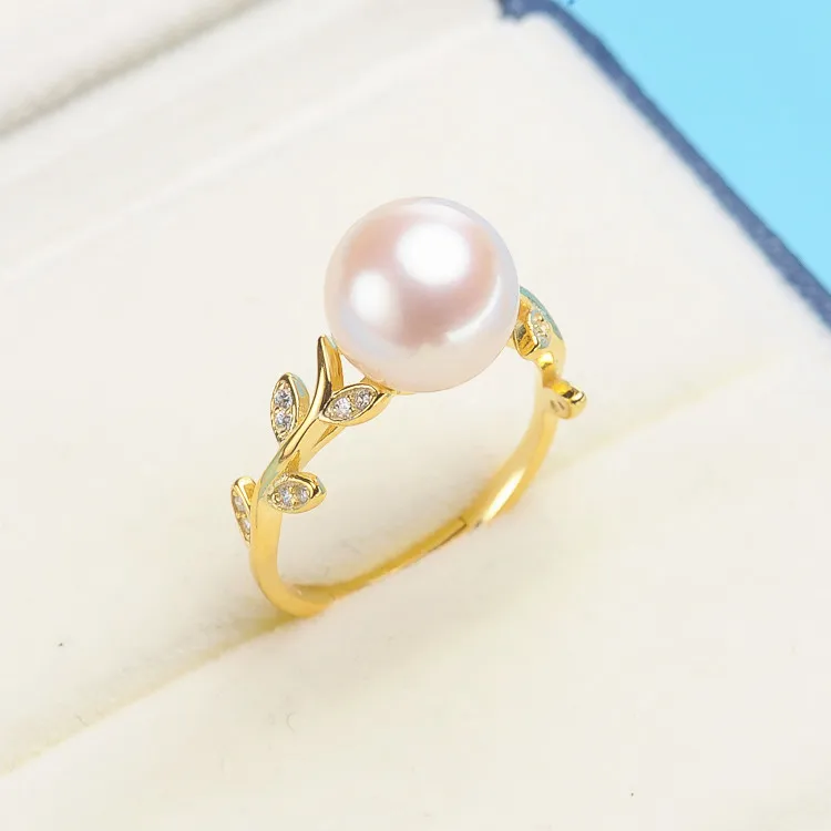 

2018 Fashion Pearl Ring Jewelry Of Silver Love Wedding Rings Natural Freshwater Pearl S925 Sterling Silver Rings For Women CAJZ