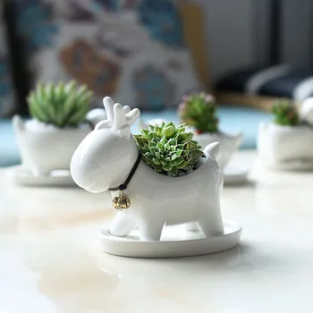 Creative Flower Pot Cartoon elk Planter Resin Planters Pots For Flowers Flower Desktop Macetas Home Garden
Creative Flower Pot Cartoon elk Planter Resin Planters Pots For Flowers Flower Desktop Macetas Home Garden
