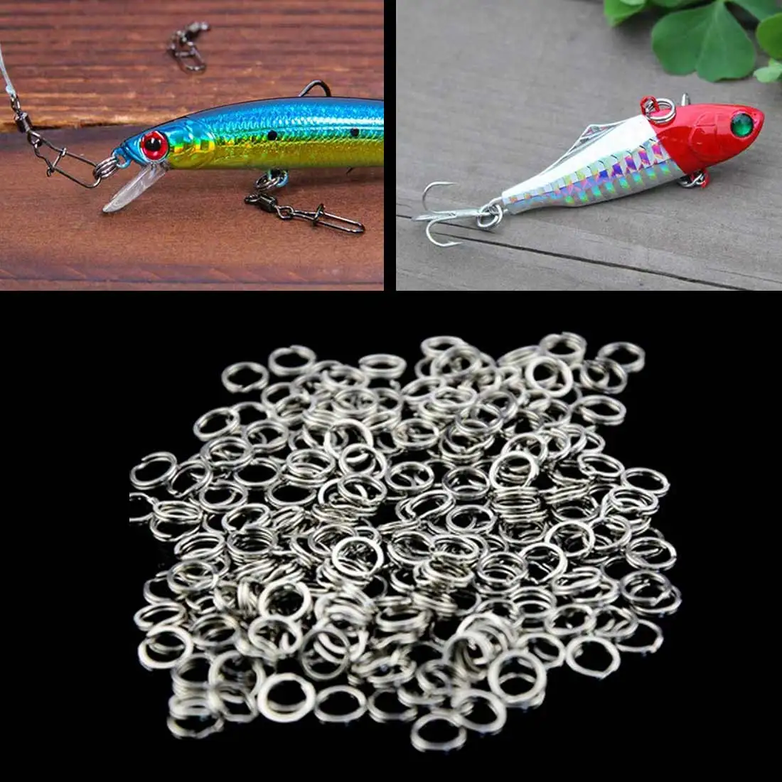 50 pcs Stainless Steel Fishing Ring Split Clip Swivel Double Loop Quick Change Hook Connector carp fishing Tools split ring
50 pcs Stainless Steel Fishing Ring Split Clip Swivel Double Loop Quick Change Hook Connector carp fishing Tools split ring