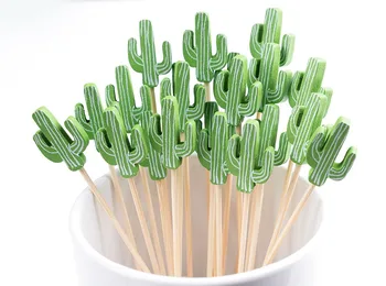 Free Shipping - Party Wedding Bar Supplies, Disposable Tableware, 120mm Cocktail Green Cactus Bamboo Pick Fruit Skewer, 100/Pack
Free Shipping - Party Wedding Bar Supplies, Disposable Tableware, 120mm Cocktail Green Cactus Bamboo Pick Fruit Skewer, 100/Pack