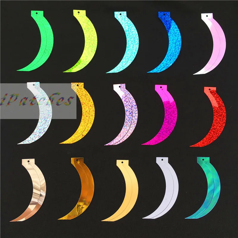 50g Sickle Reaphook Shape Sequins 17*85mm Cat Tail PVC Large sequin Paillette sewing Accessories 1 top Hole Hot sale
50g Sickle Reaphook Shape Sequins 17*85mm Cat Tail PVC Large sequin Paillette sewing Accessories 1 top Hole Hot sale