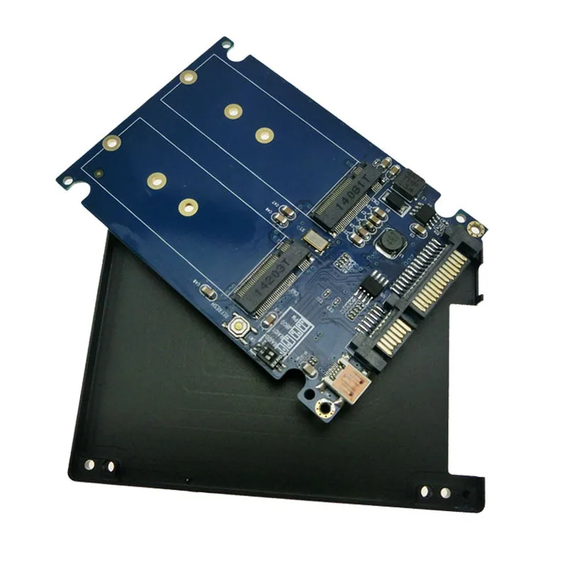 Dual M2 NGFF ssd SATA3 SSDs turn sata adapter expansion card adapter SATA to NGFF 2.5 inch SATA ADPNG301
Dual M2 NGFF ssd SATA3 SSDs turn sata adapter expansion card adapter SATA to NGFF 2.5 inch SATA ADPNG301