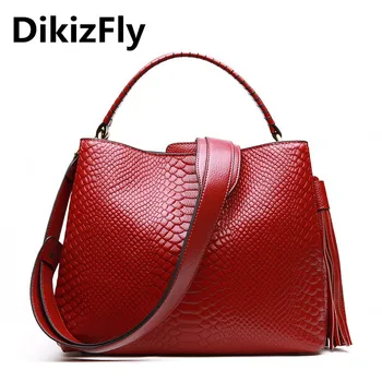 DikizFly Alligator Genuine Leather Bags Ladies Real Leather Women Messenger Bags Women Handbags Casual Tote Female Fashion bolsa
DikizFly Alligator Genuine Leather Bags Ladies Real Leather Women Messenger Bags Women Handbags Casual Tote Female Fashion bolsa