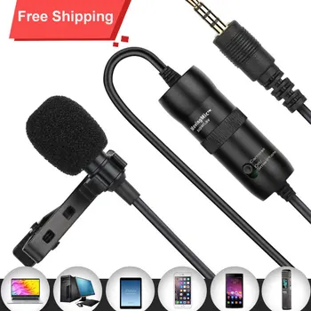 Condenser Lapel Lavalier Microphone Video Vlog Recording Mic for iPhone Canon DSLR Zoom H1N Lecture LiveShow Vlog microphone
Condenser Lapel Lavalier Microphone Video Vlog Recording Mic for iPhone Canon DSLR Zoom H1N Lecture LiveShow Vlog microphone