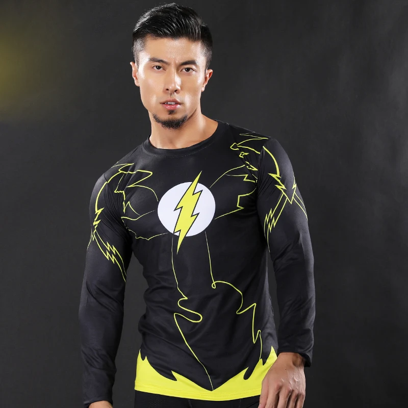 The Flash Men Long Sleeve T-shirt Breathable Men High Elastic Quick-Dry Men Tights Fitness Crossfit Tops Cosplay Tees
The Flash Men Long Sleeve T-shirt Breathable Men High Elastic Quick-Dry Men Tights Fitness Crossfit Tops Cosplay Tees