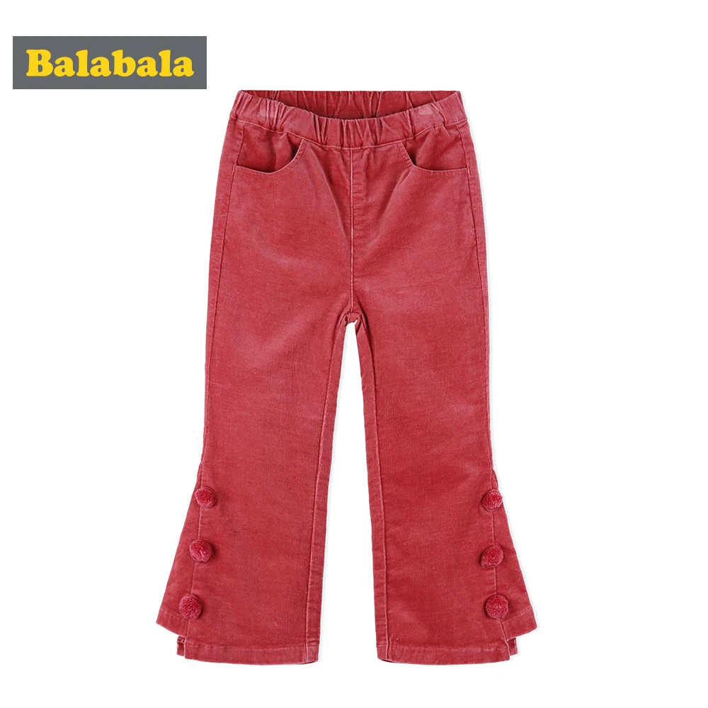 Balabala corduroy pants for girls toddler kids fashion leggings for children girls Boot Cut pants with pompon girls trousers
Balabala corduroy pants for girls toddler kids fashion leggings for children girls Boot Cut pants with pompon girls trousers
