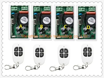most simple wiring New AC220V 1CH 1Channe RF wireless remote control switch System 4X Transmitter + 4X Receiver,315/433 MHZ
most simple wiring New AC220V 1CH 1Channe RF wireless remote control switch System 4X Transmitter + 4X Receiver,315/433 MHZ