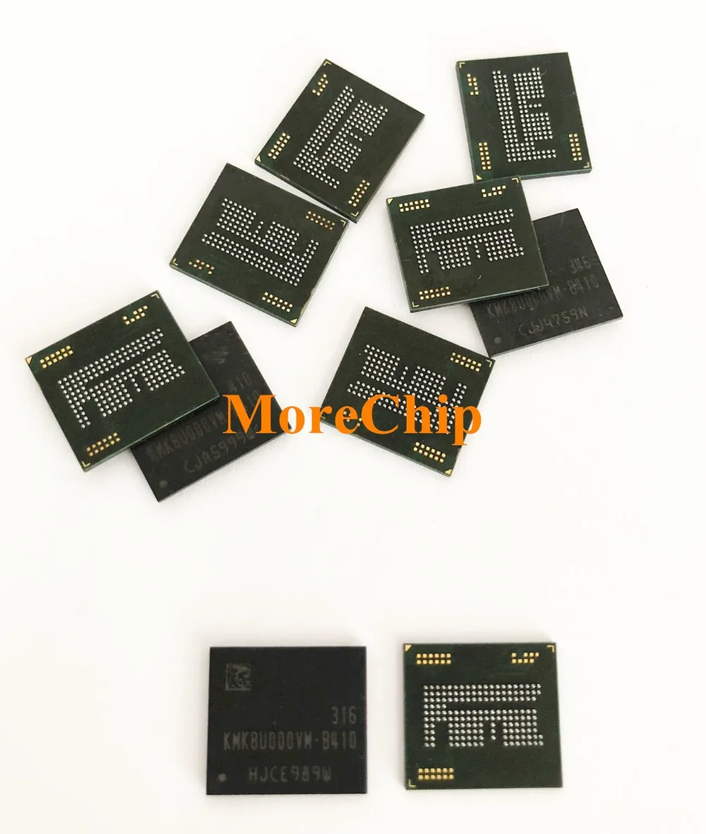 Флэш память KMK8U000VM B410 eMMC NAND BGA IC Chip 2 шт./лот|Платы для мобильных телефонов| |