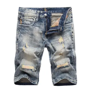 2019 Summer Style Men Jeans Shorts Brand Clothing Blue Destroyed Pockets Denim Short Stripe Jeans Men Shorts Men Jeans Pants
2019 Summer Style Men Jeans Shorts Brand Clothing Blue Destroyed Pockets Denim Short Stripe Jeans Men Shorts Men Jeans Pants