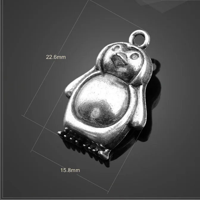 High quality 10 PCS/Lot 15.8mm*22.6mm antique silver diy handmade penguin charms for jewelry
High quality 10 PCS/Lot 15.8mm*22.6mm antique silver diy handmade penguin charms for jewelry