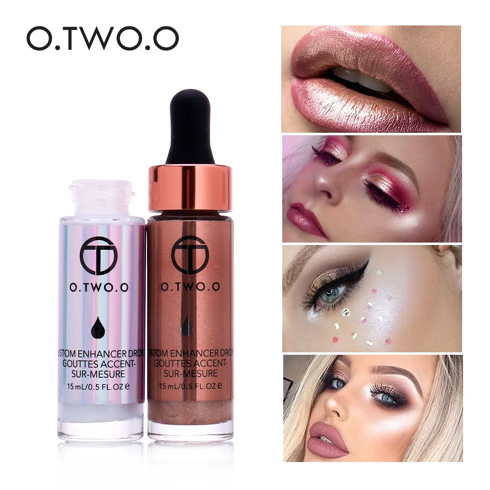 

O.TWO.O Liquid Highlighter Makeup Highlighter Cream Concealer Shimmer Face Glow Ultra-concentrated Illuminating Bronzing Drops