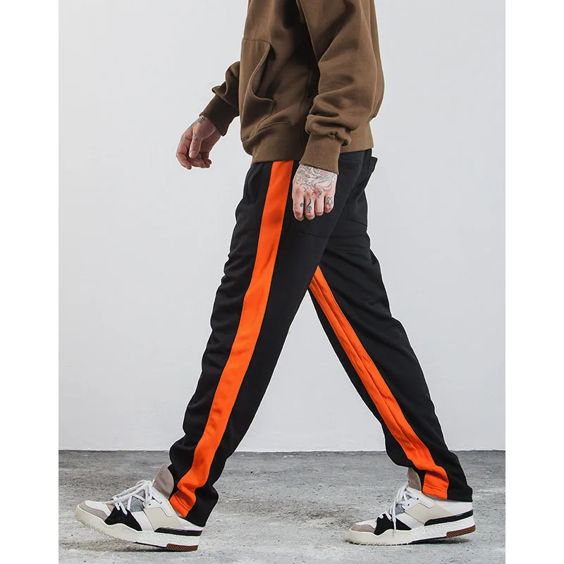 side stripe track pants mens