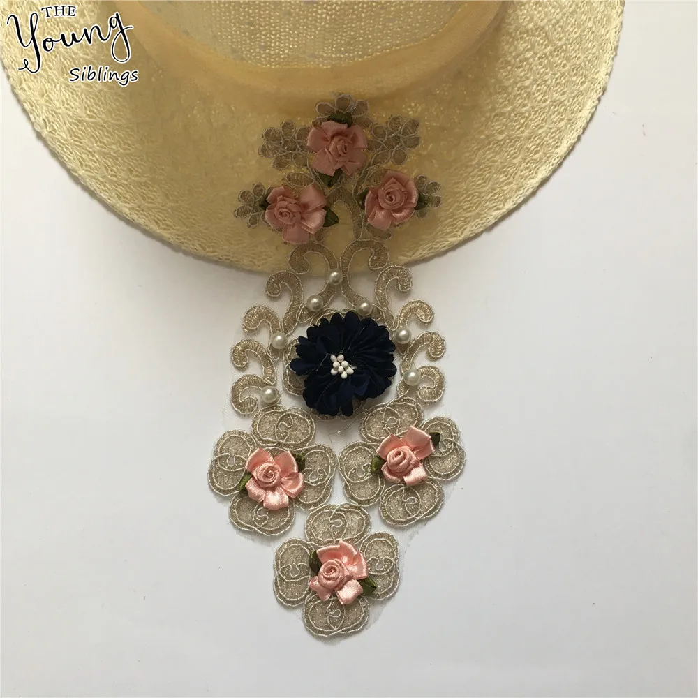 New arrive Embroidery ABS pearl Neckline Sewing Applique 3D Flower Lace Fabric Collar DIY Hollow out Clothing Decorate Accessory
New arrive Embroidery ABS pearl Neckline Sewing Applique 3D Flower Lace Fabric Collar DIY Hollow out Clothing Decorate Accessory